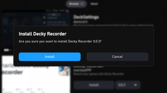 install notification for Decky Recorder