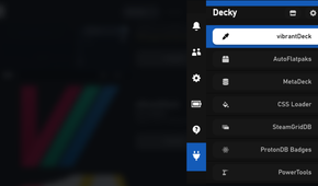 Vibrant Deck tab in Decky