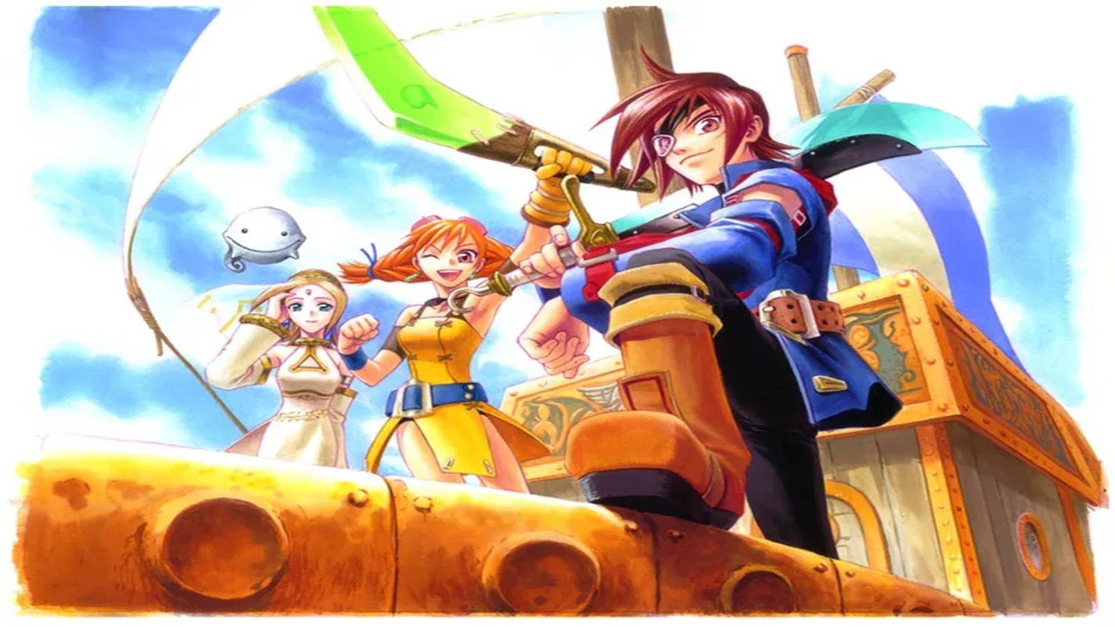 Promo artwork for Skies of Arcadia on Sega Dreamcast. 