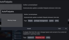 AutoFlatpaks page on Decky