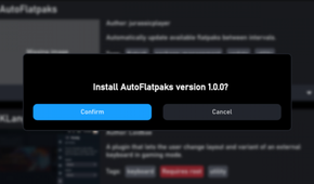 AutoFlatpaks confirm install application