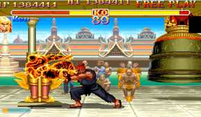 A screenshot of gameplay from Super Street Fighter II Turbo