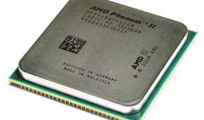 AMD Phenom II X4 840 CPU on a white background