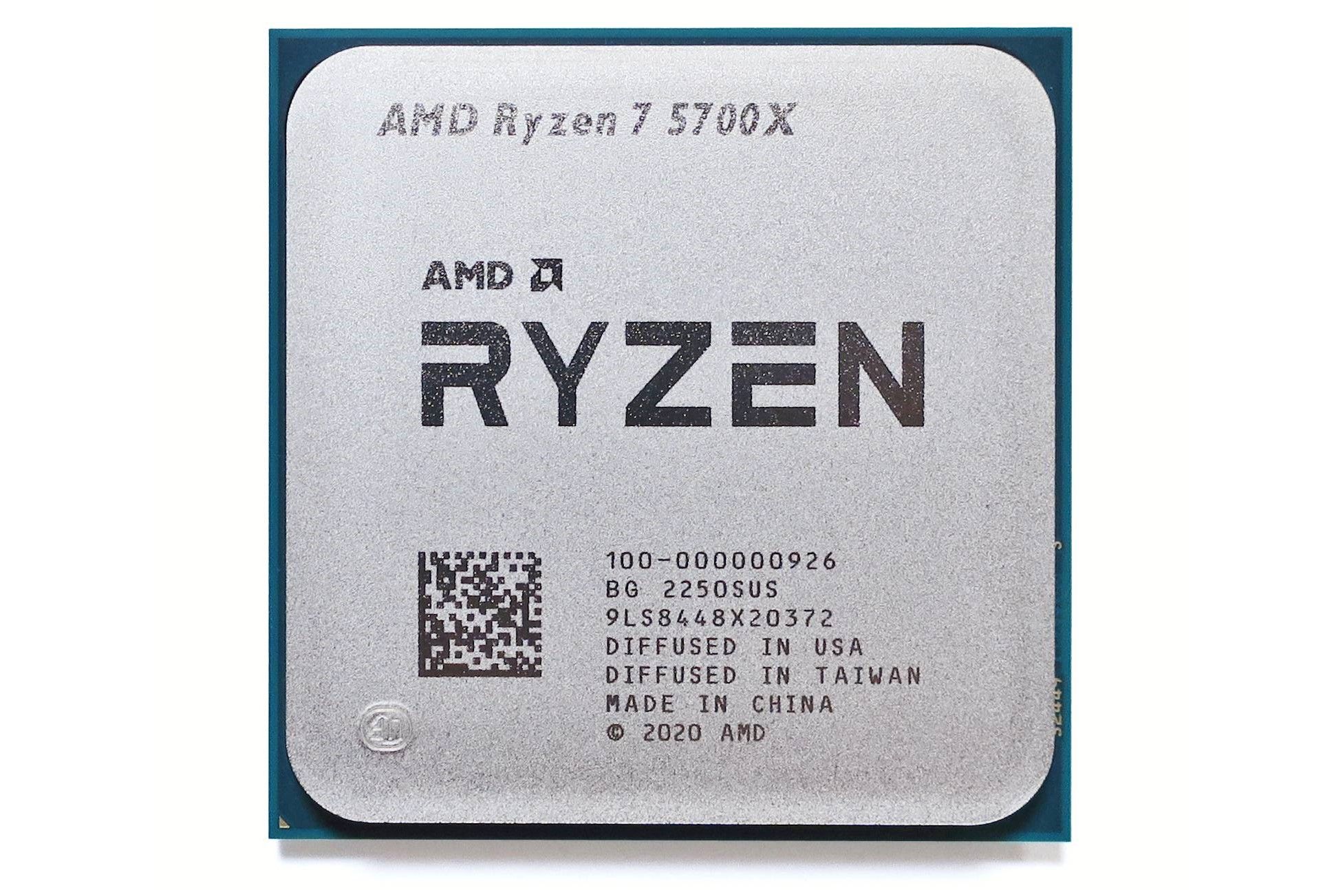 Close-up of an AMD Ryzen processor
