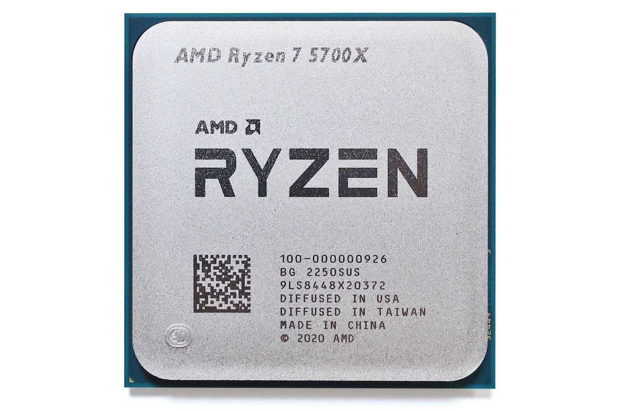 Close-up of an AMD Ryzen processor