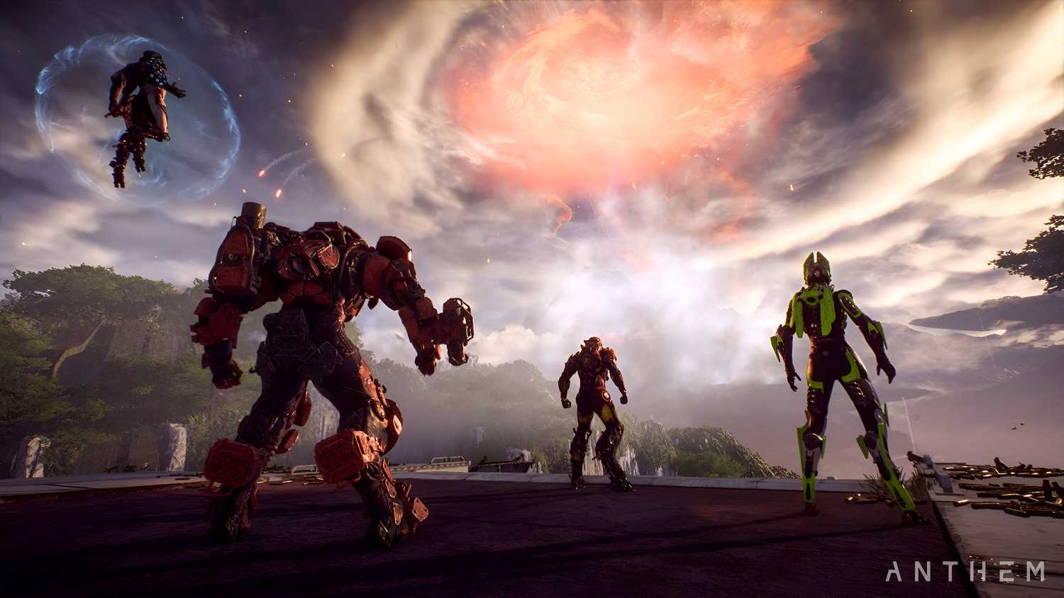 A screenshot from Bioware's Anthem.