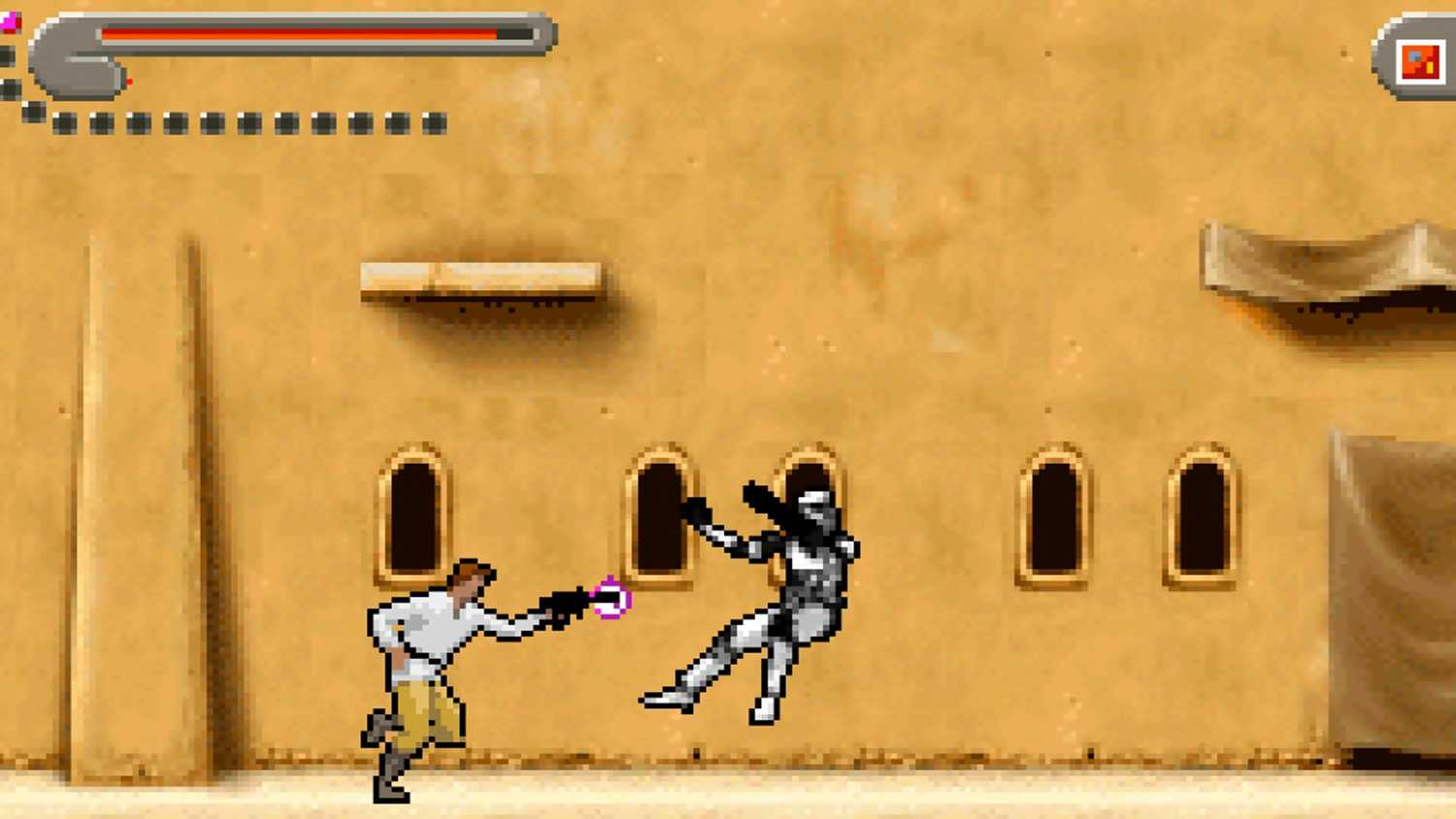 A screenshot of gameplay from Star Wars Apprentice of the Force.