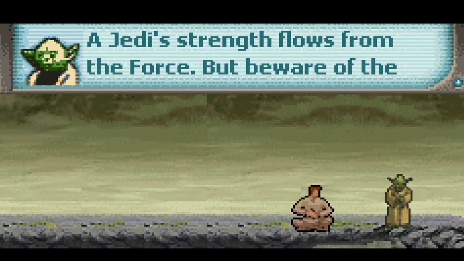 A screenshot of gameplay from Star Wars Apprentice of the Force