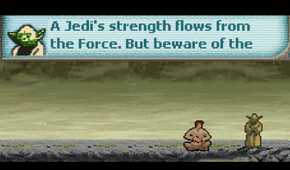 A screenshot of gameplay from Star Wars Apprentice of the Force
