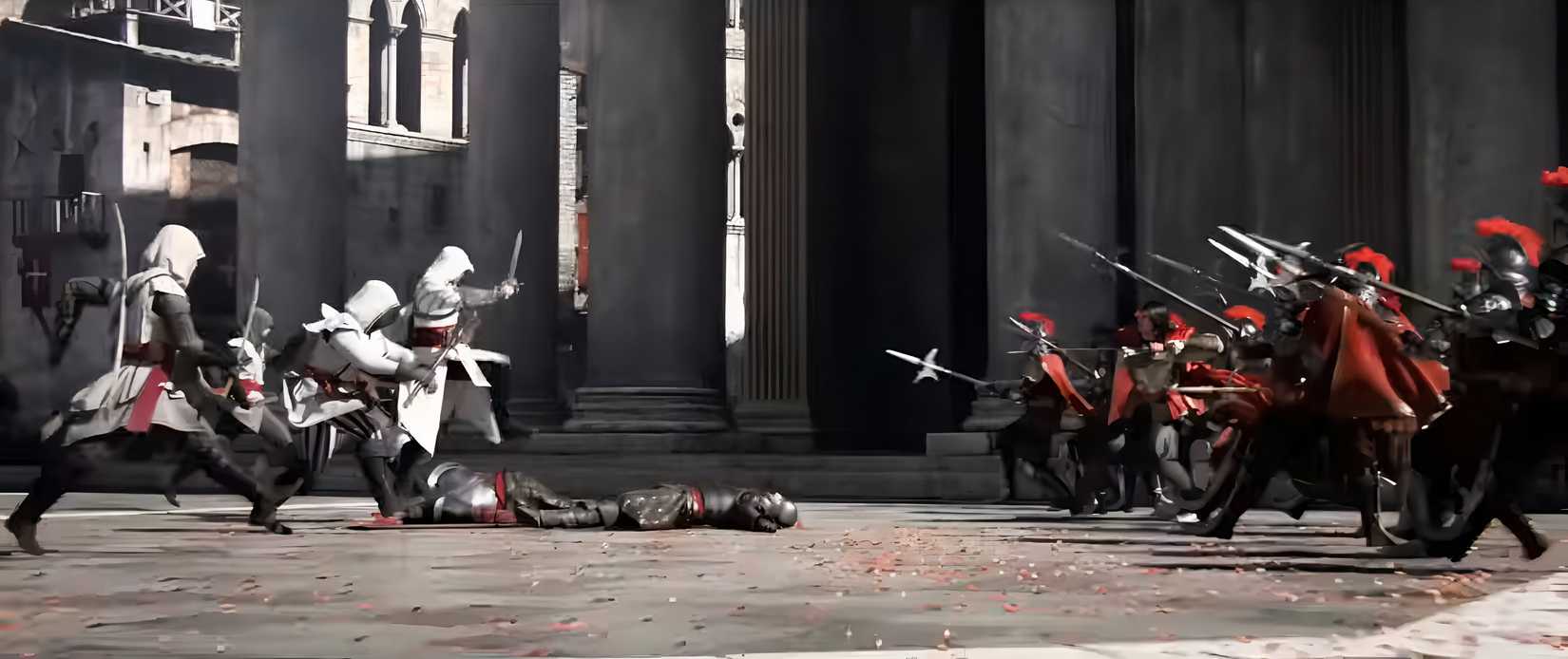 Assassins fighting Templars in Assassin's Creed Brotherhood.