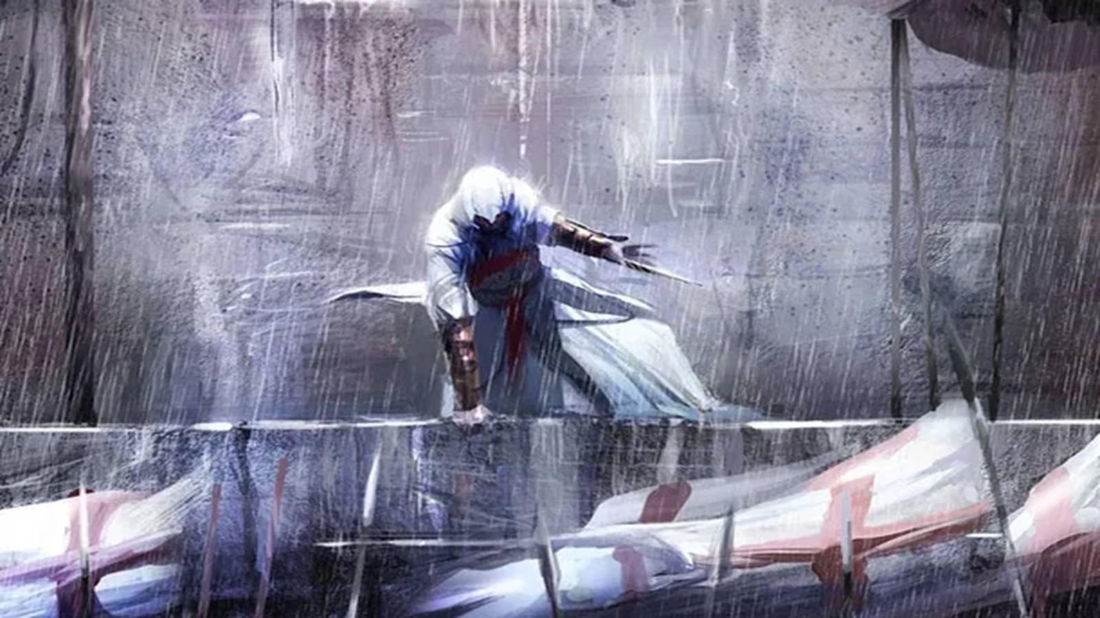 Key art from the first Assassin's Creed game.