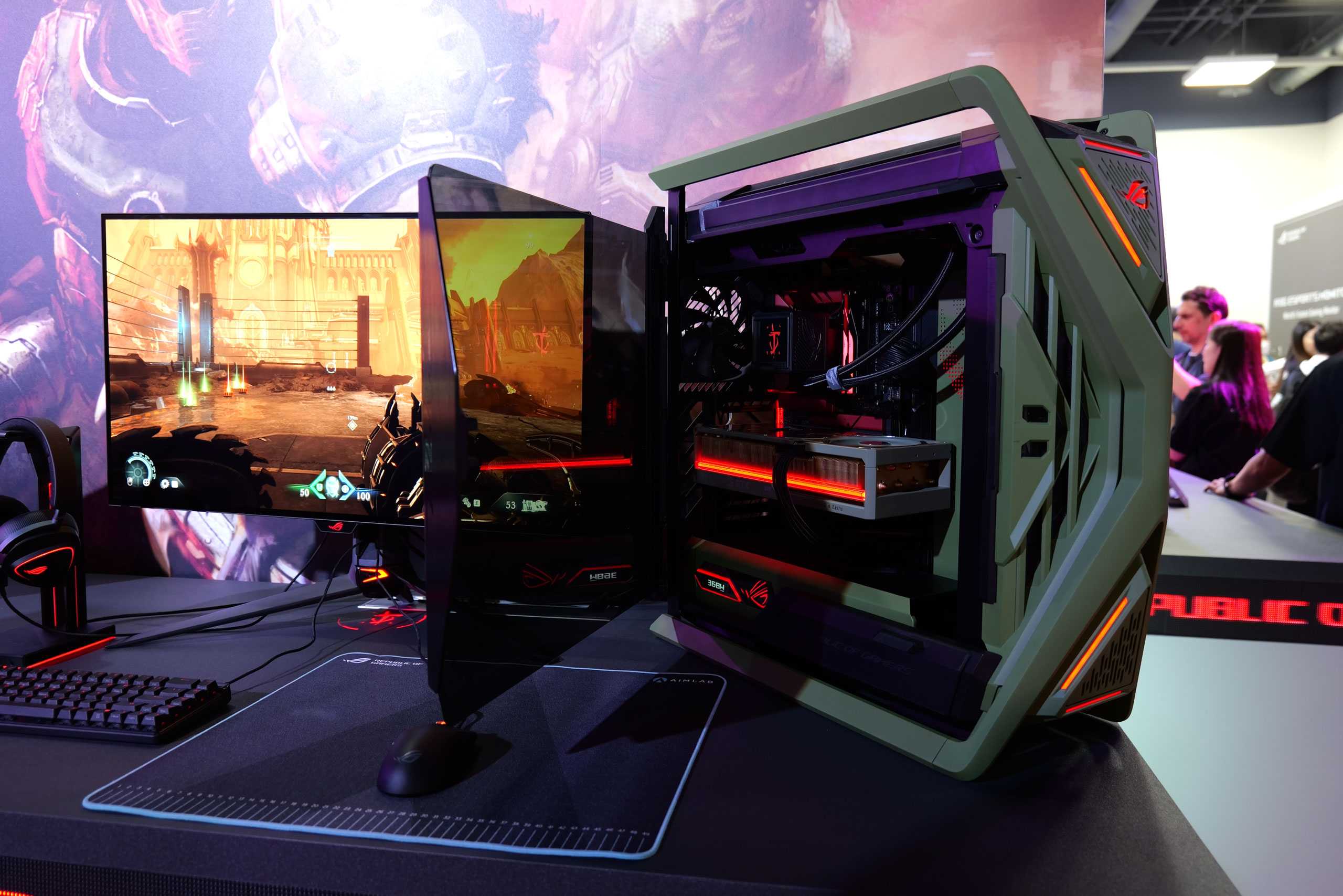 Doom Model Computer ASUS at Computex 2025: A keyboard revolution, the ultimate Doom PC and more