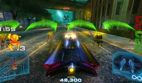 A screenshot of gameplay from Batman Arcade 2013.