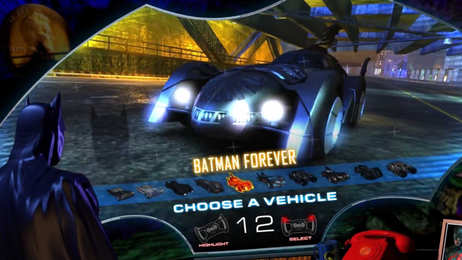 A screenshot of gameplay from Batman Arcade 2013.