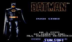 A screenshot of gameplay from Batman on NES.