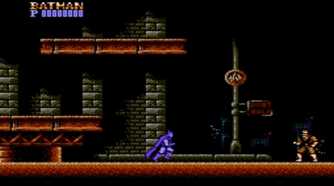 A screenshot of gameplay from Batman on NES.