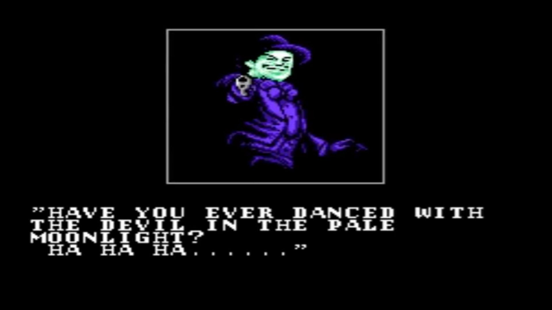 A screenshot of gameplay from Batman on NES.
