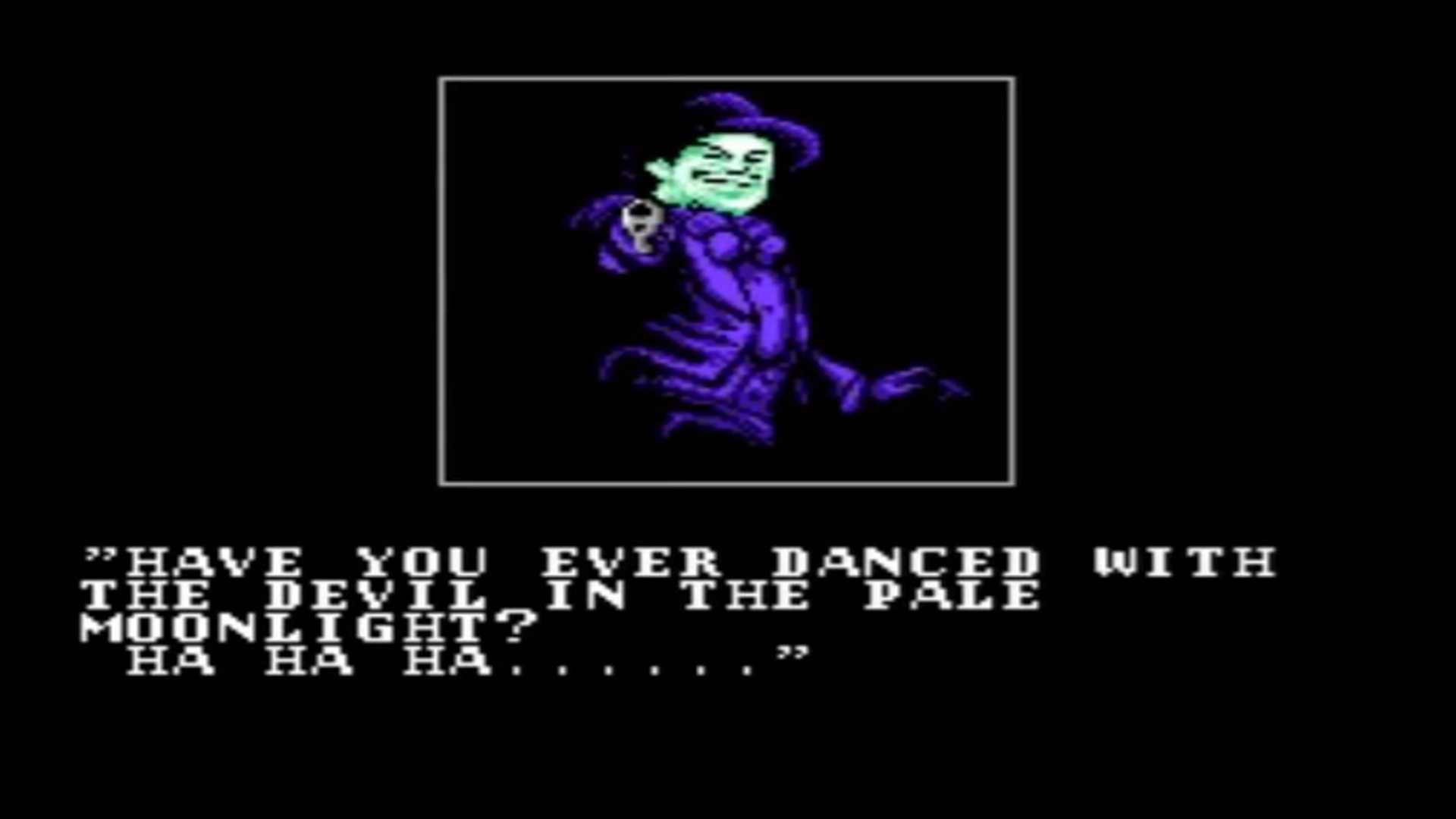 A screenshot of gameplay from Batman on NES.