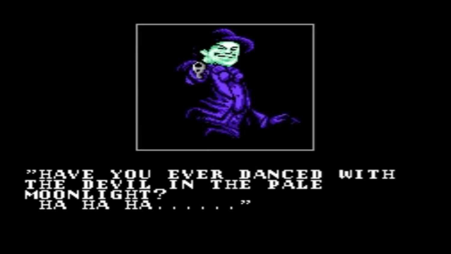 A screenshot of gameplay from Batman on NES.