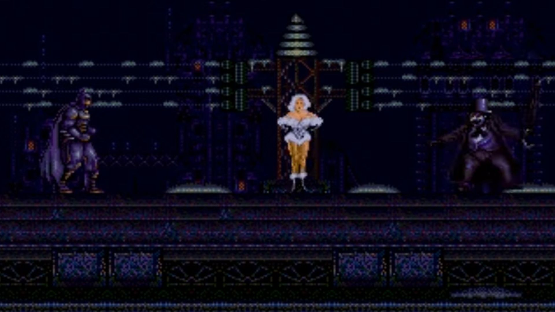 A screenshot of gameplay for Batman Returns.
