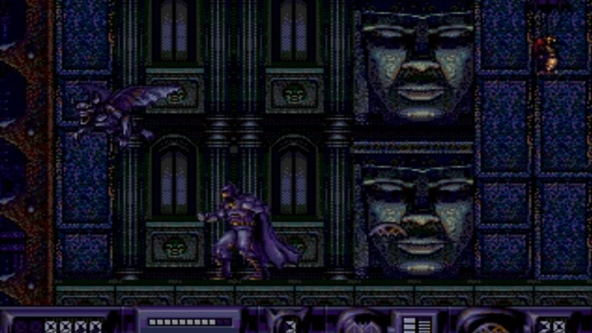 A screenshot of gameplay for Batman Returns.