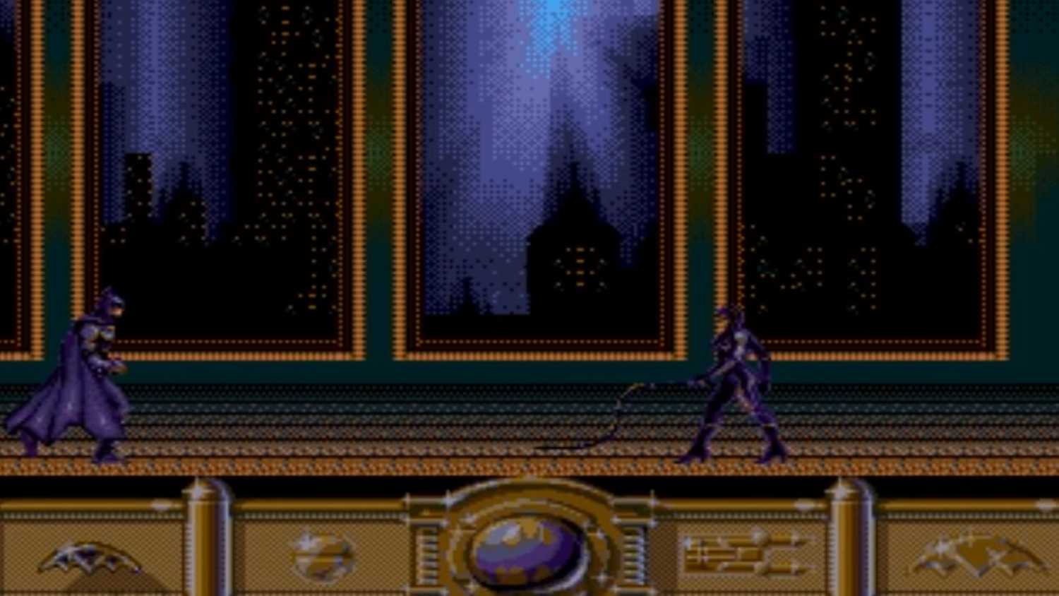 A screenshot of gameplay for Batman Returns.