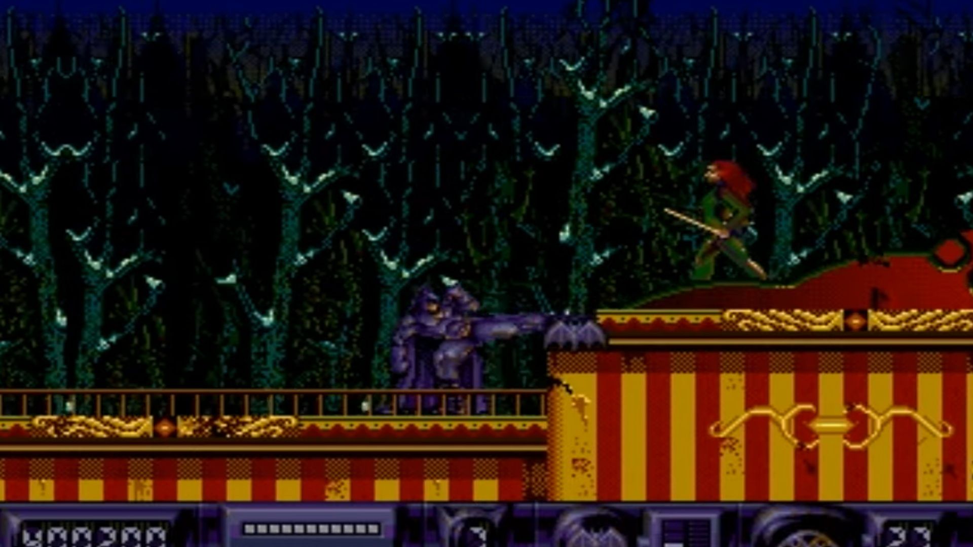 A screenshot of gameplay for Batman Returns.