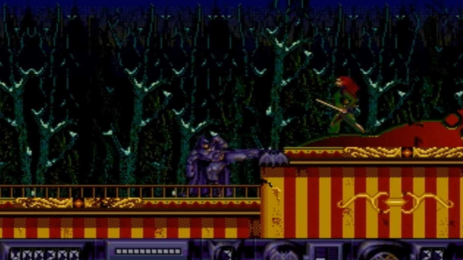 A screenshot of gameplay for Batman Returns.