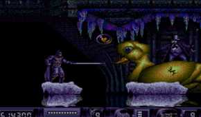 A screenshot of gameplay for Batman Returns.