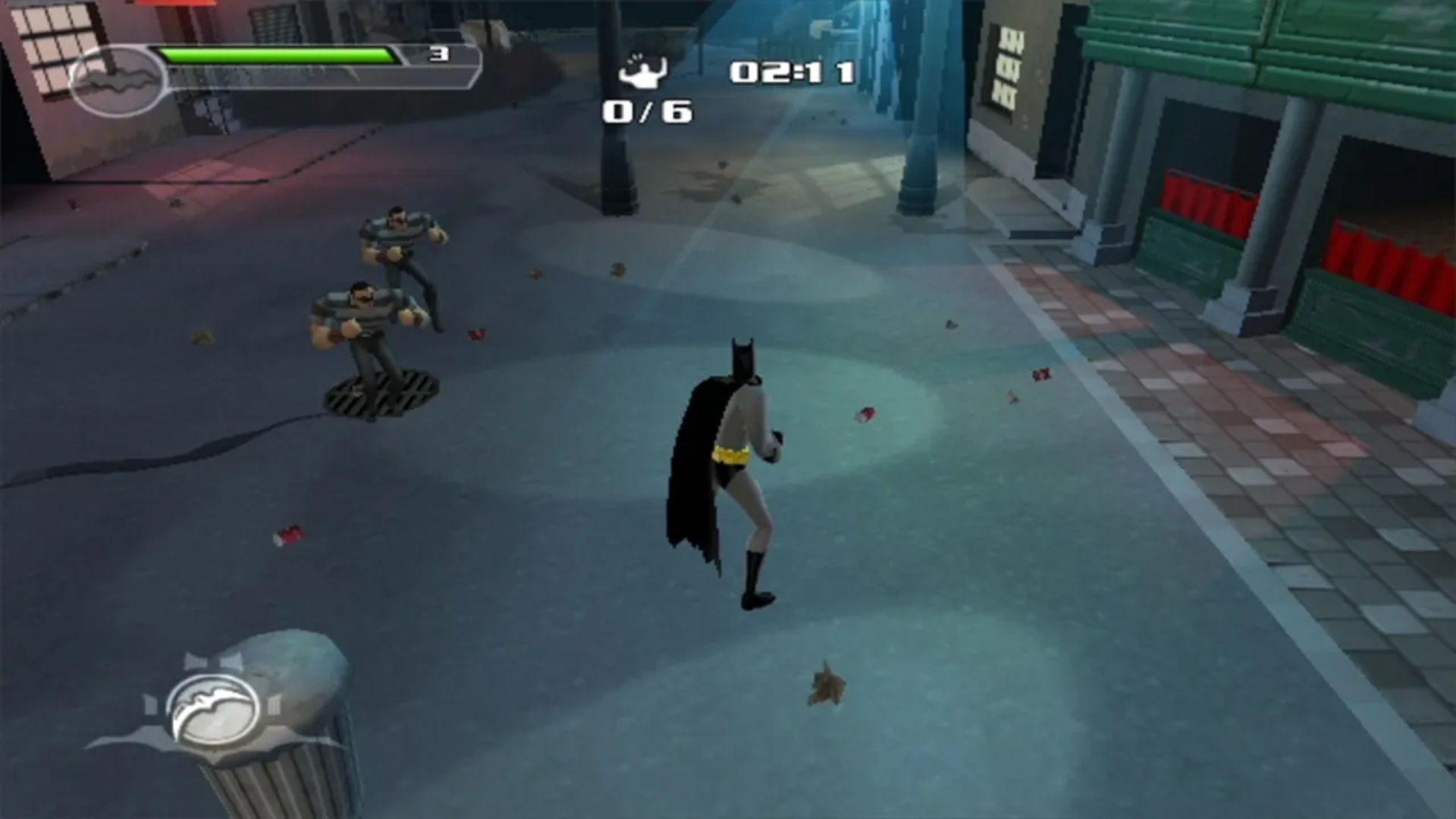 A screenshot of gameplay from Batman: Rise of Sun Tzu.