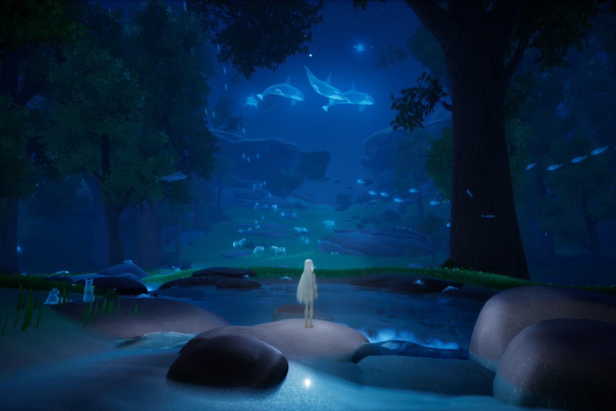 After Us Gaia standing in animal hub