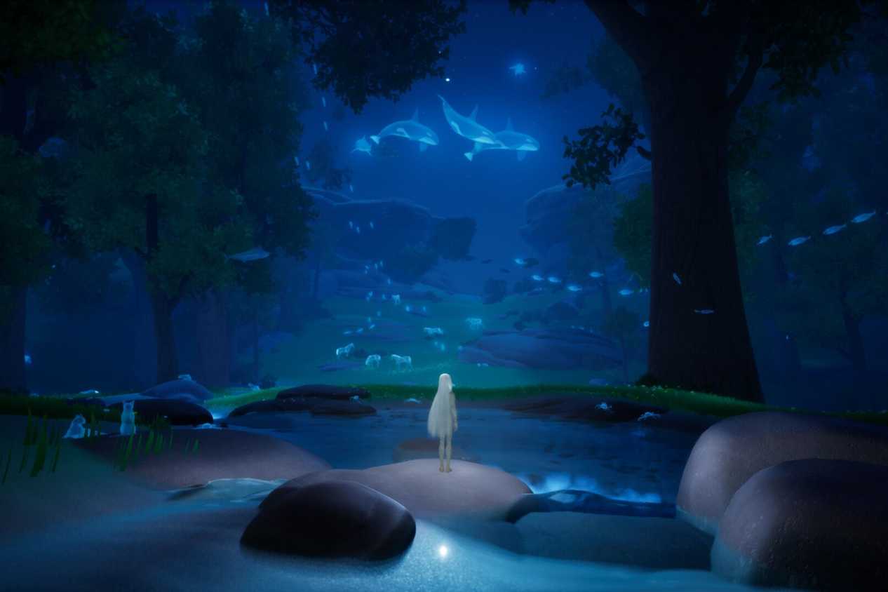 After Us Gaia standing in animal hub
