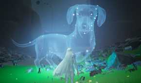 After Us Gaia near puppy