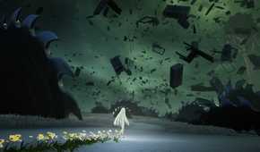 After Us Gaia walking past sawblade