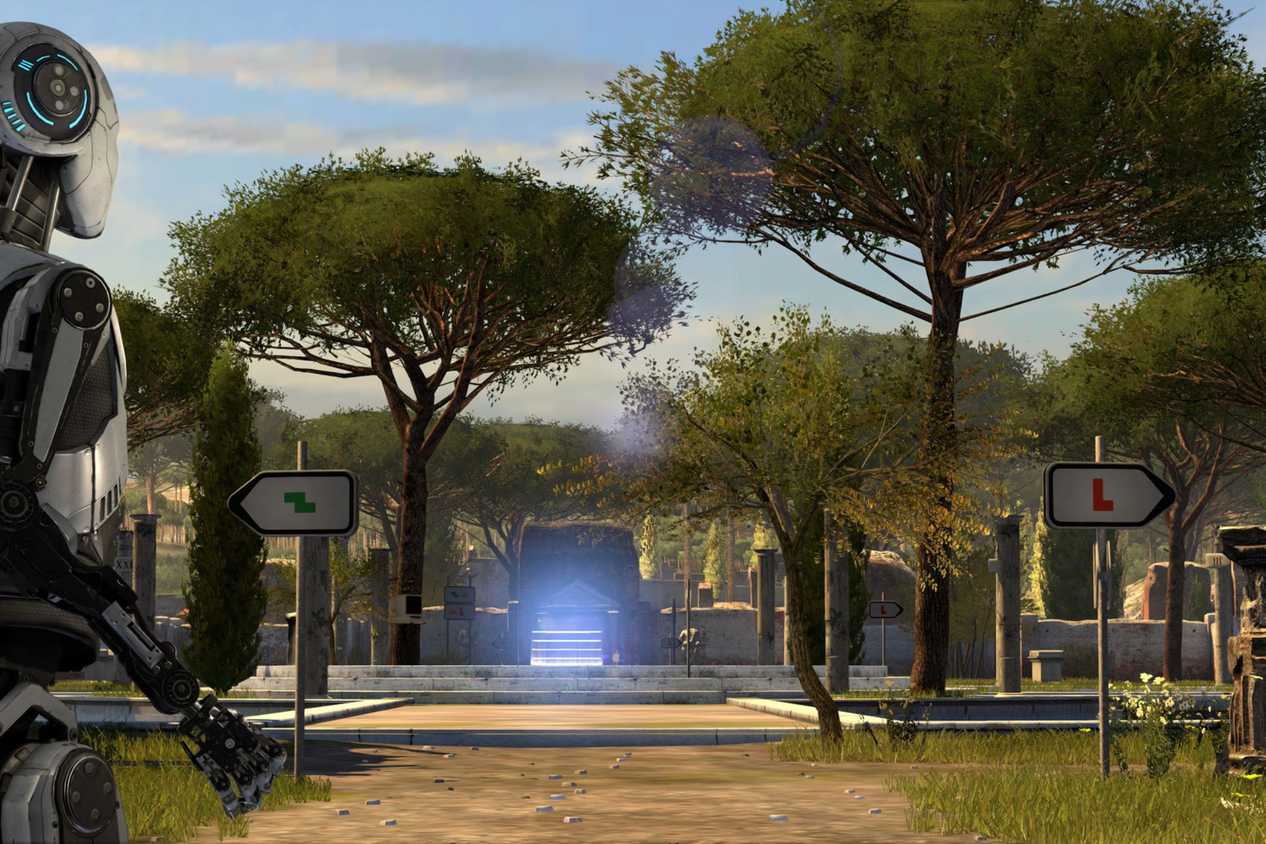 Talos Principle robot choosing pathway