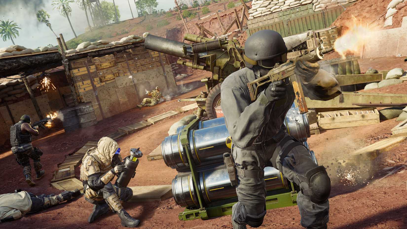 Black Ops 6 multiplayer game where a bomb is being planted