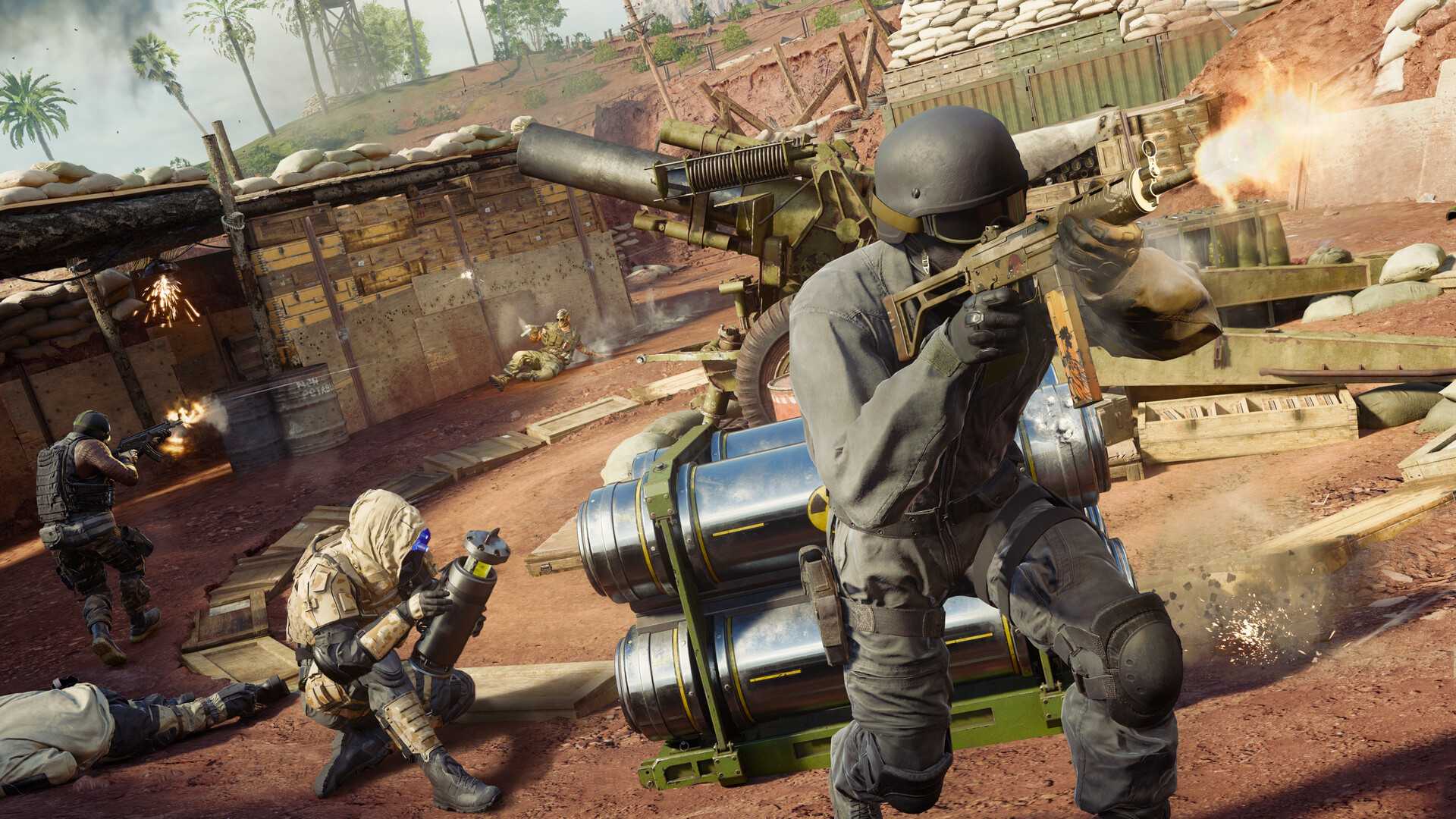 Black Ops 6 multiplayer game where a bomb is being planted