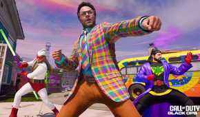 Black Ops 6, Seth Rogen in a suit with Jay and Silent Bob