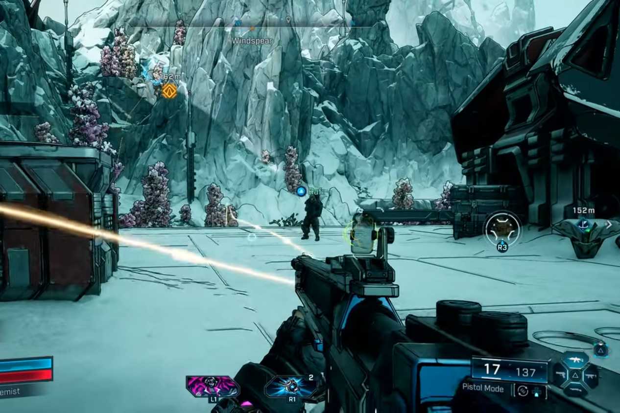 Borderlands 4 Echo-4 objective location trail leading to mountain