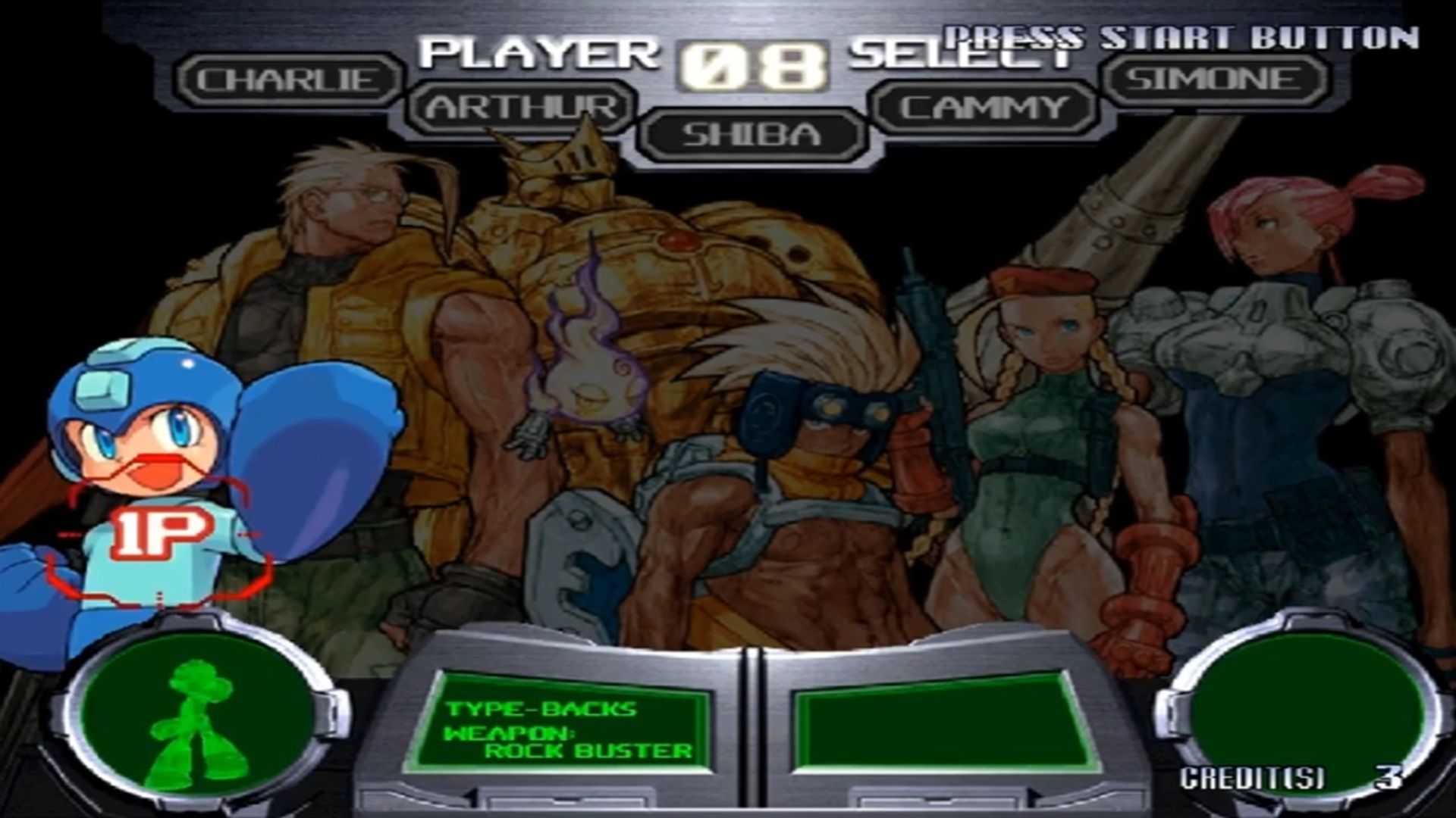 A screenshot of Cannon Spike on Sega Dreamcast