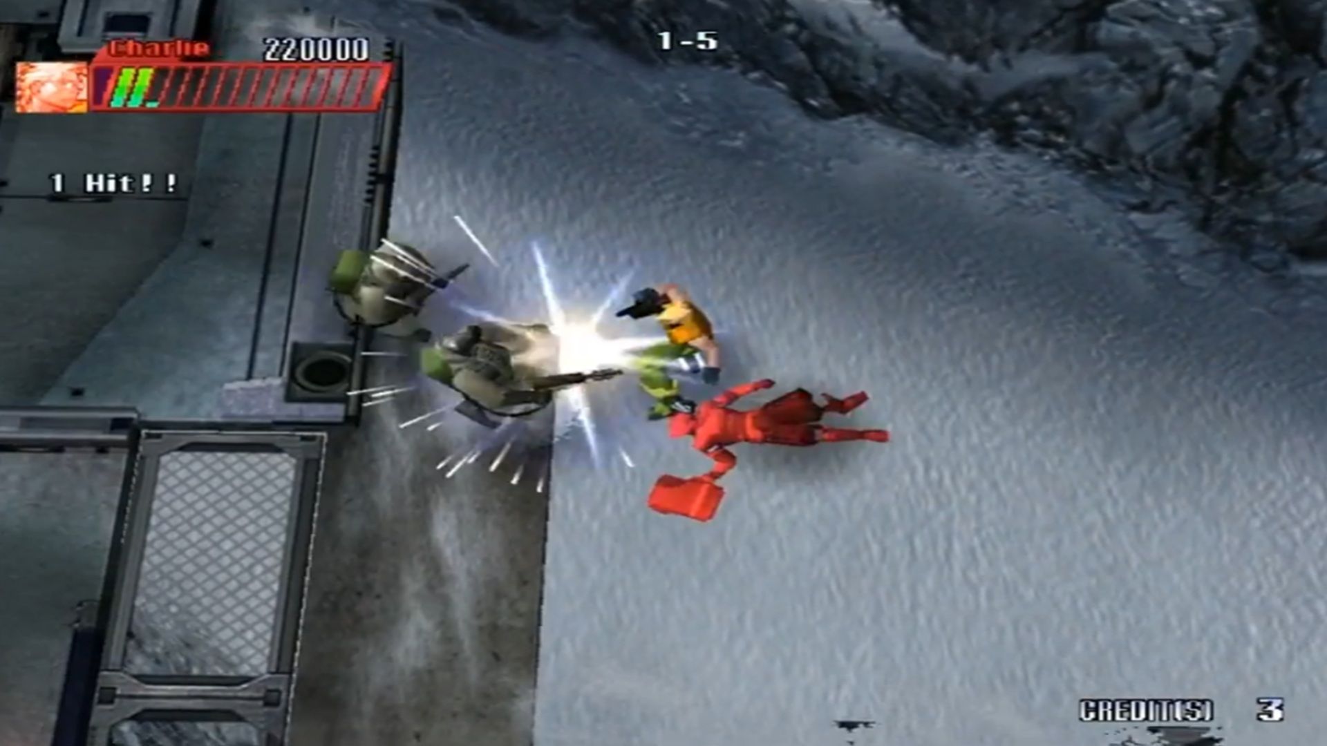 A screenshot of Cannon Spike on Sega Dreamcast