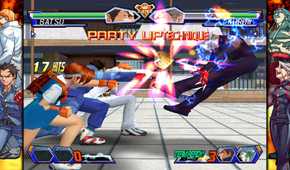 A screenshot of gameplay for Capcom Fighting Collection 2