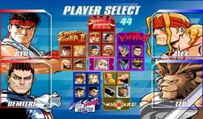 A screenshot of gameplay from Capcom Fighting Evolution.