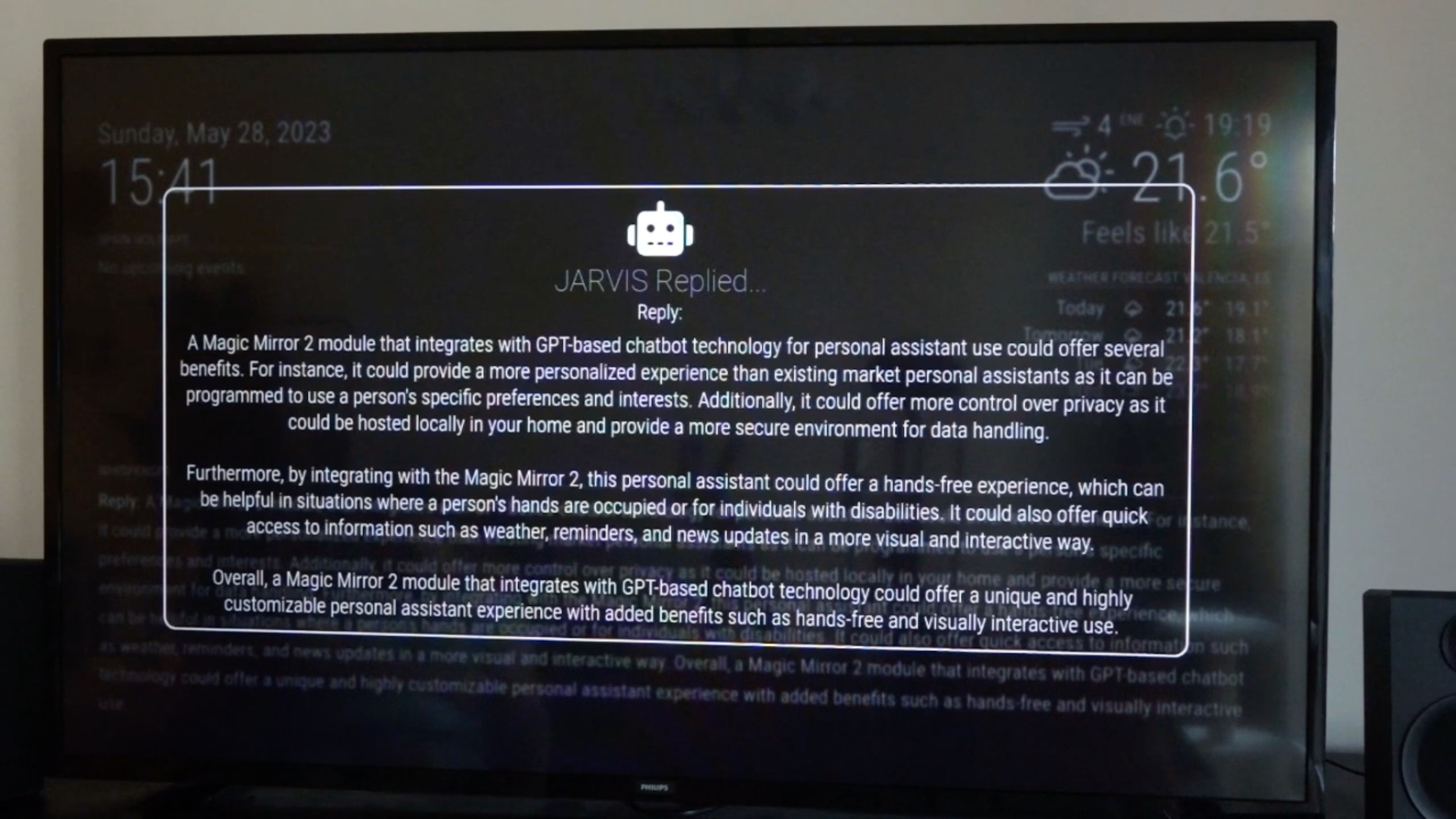 ChatGPT-powered MagicMirror_4