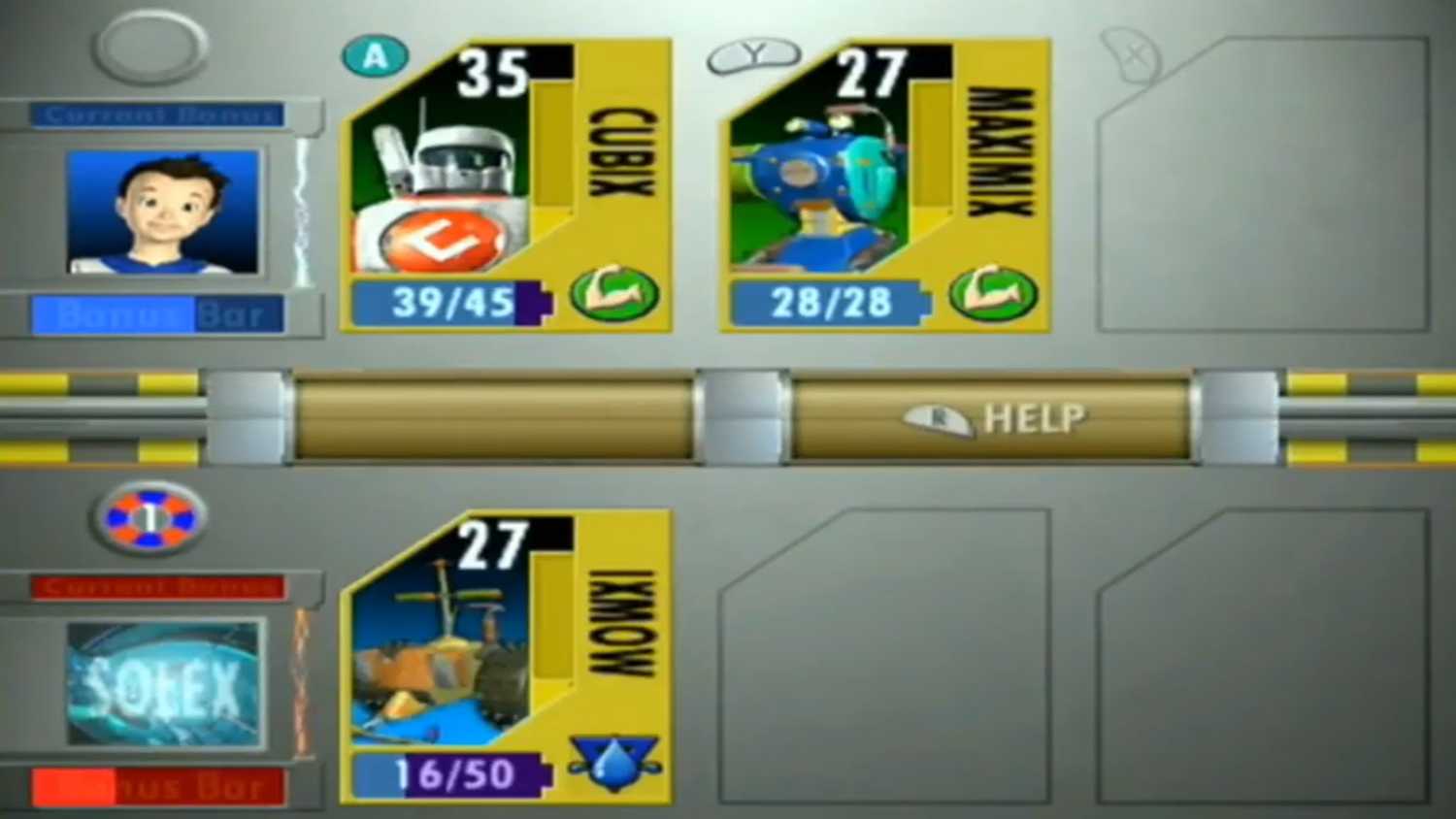 A screenshot of gameplay from Cubix Robots for Everyone: Showdown