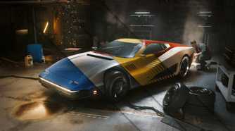 A screenshot of the trailer for Cyberpunk 2077