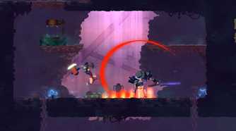 A combat sequence in Dead Cells.
