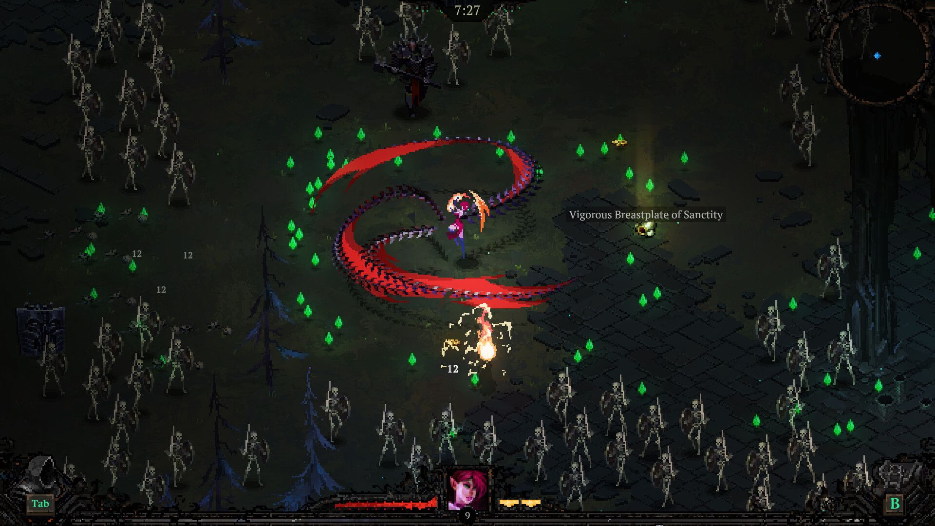 death must die fire witch using a fire ability in combat