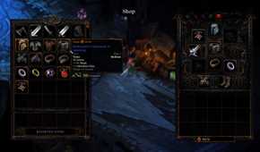 death must die equipment and shop screen