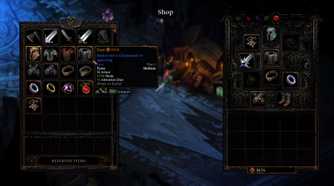 death must die equipment and shop screen